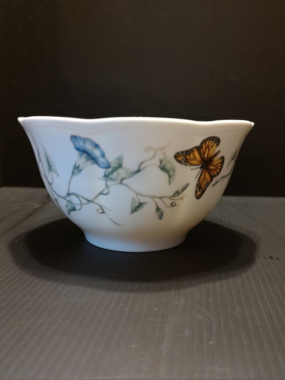 🦋🌿🦋 NWT Precious Lenox "Butterfly Meadow" Fine Porcelain China Rice Bowl